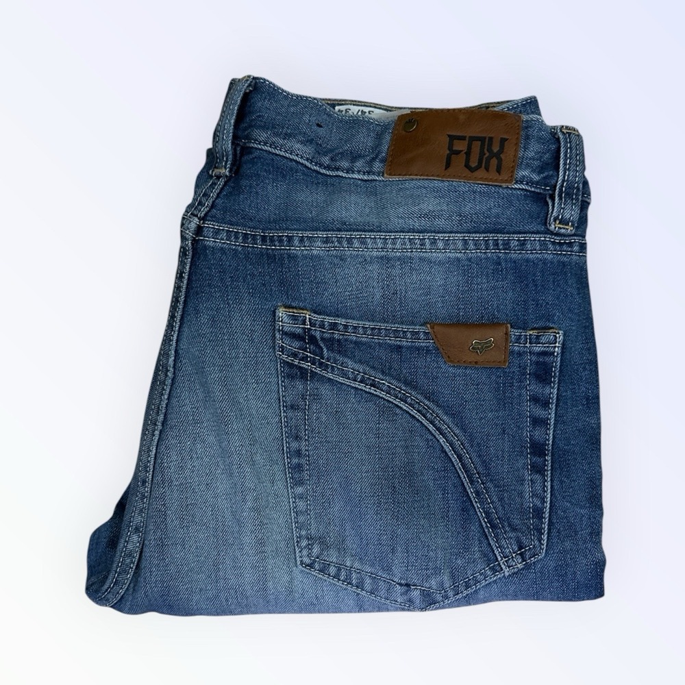 FOX RACING THROTTLE JEANS MENS 34 TAPERED 32 INSEAM